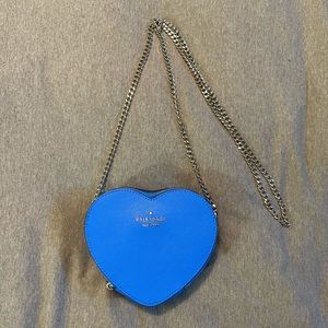 Kate Spade Love Shack Pride Mini Heart Crossbody Blue